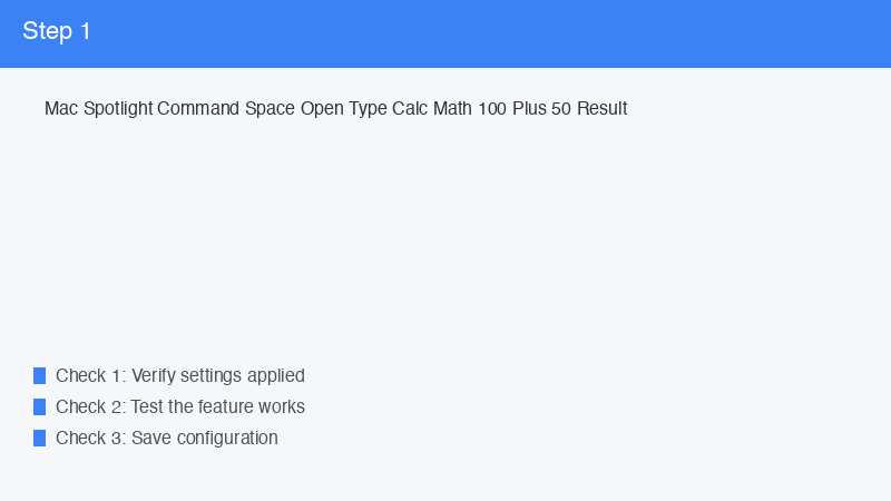 Mac Spotlight Command Space Open Type Calc Math 100 Plus 50 Result