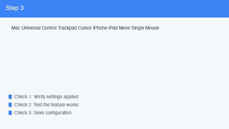 Mac Universal Control Trackpad Cursor iPhone iPad Move Single Mouse