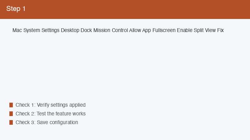 Mac System Settings Desktop Dock Mission Control Allow App Fullscreen Enable Spl