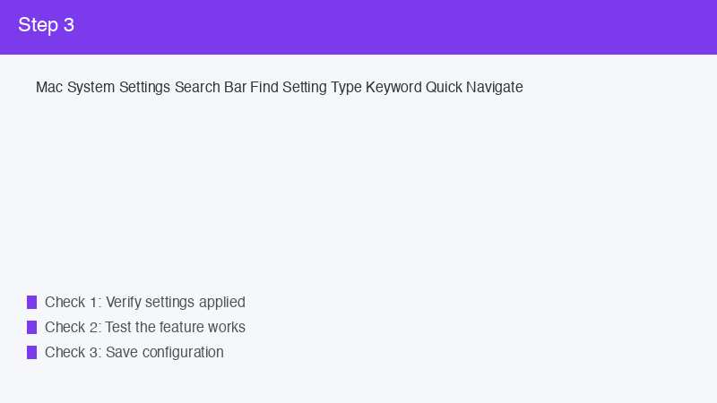 Mac System Settings Search Bar Find Setting Type Keyword Quick Navigate