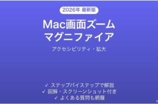 Mac画面ズーム機能の使い方完全ガイドアクセシビリティ