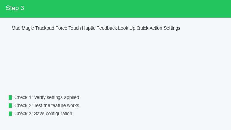 Mac Magic Trackpad Force Touch Haptic Feedback Look Up Quick Action Settings