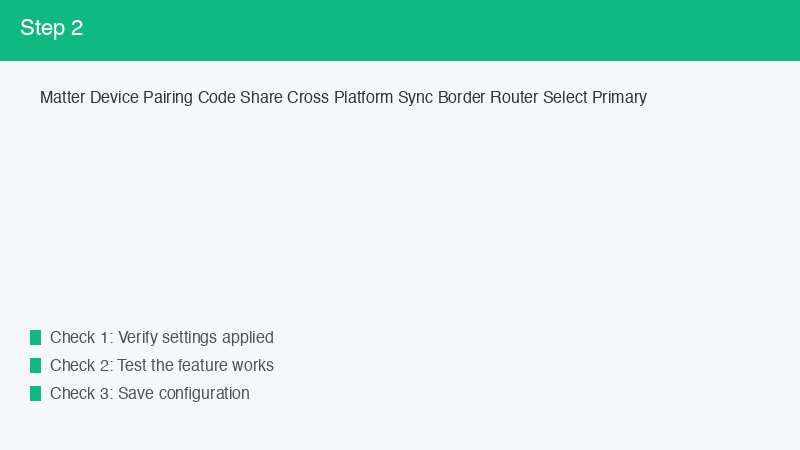 Matter Device Pairing Code Share Cross Platform Sync Border Router Select Primar
