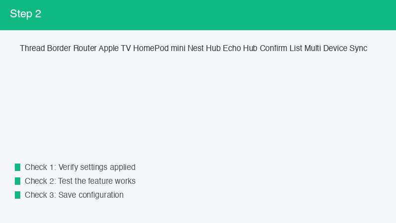 Thread Border Router Apple TV HomePod mini Nest Hub Echo Hub Confirm List Multi 