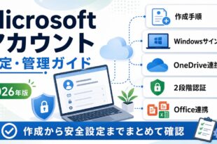 Microsoftアカウントの設定と管理ガイド