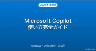 Microsoft Copilotの使い方・Windows・Office活用完全ガイド