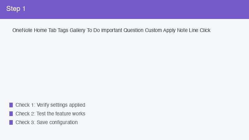 OneNote Home Tab Tags Gallery To Do Important Question Custom Apply Note Line Cl
