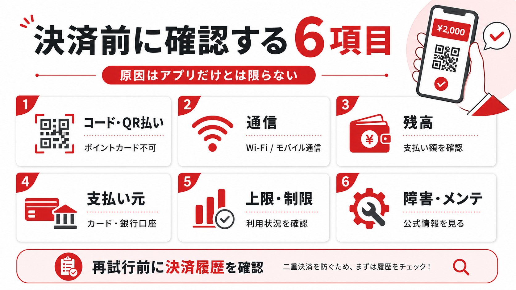 楽天ペイ決済前に確認する6項目