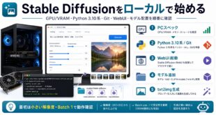 Stable Diffusionをローカル環境で始めるための全体手順