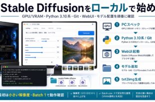 Stable Diffusionをローカル環境で始めるための全体手順