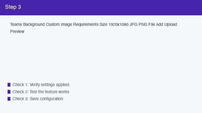 Teams Background Custom Image Requirements Size 1920x1080 JPG PNG File Add Uploa