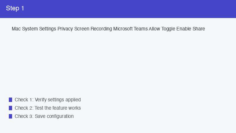Mac System Settings Privacy Screen Recording Microsoft Teams Allow Toggle Enable