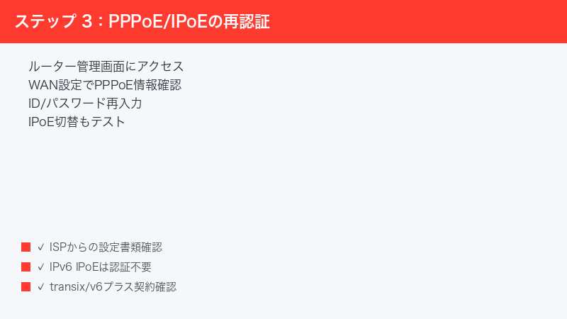 Wi-Fi Router Admin PPPoE Setting ID Password Re-Enter IPoE Switch Test