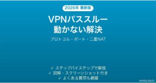 Wi-FiルーターのVPNパススルー機能が動かない・社内VPNに繋がらない時の原因と解決法完全ガイド