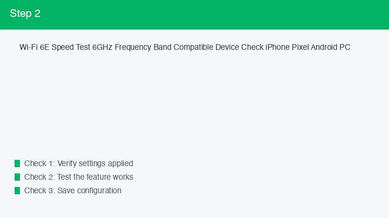 Wi-Fi 6E Speed Test 6GHz Frequency Band Compatible Device Check iPhone Pixel And