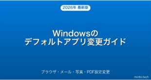 【2026年最新版】Windowsのデフォルトアプリを変更する方法完全ガイド