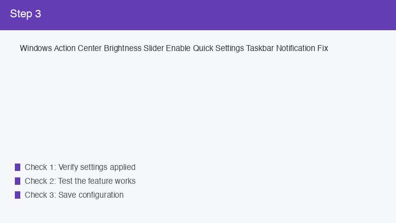 Windows Action Center Brightness Slider Enable Quick Settings Taskbar Notificati