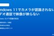 Windows 11でカメラが認識されないビデオ通話で映像が映らない時の対処法