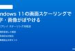Windows 11の画面スケーリングで文字画像がぼやける時の対処法