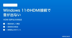 【2026年最新版】Windows 11でHDMI接続したテレビやモニターから音が出ない時の対処法【完全ガイド】