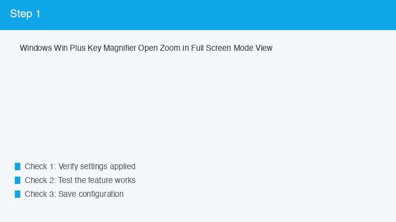 Windows Win Plus Key Magnifier Open Zoom In Full Screen Mode View