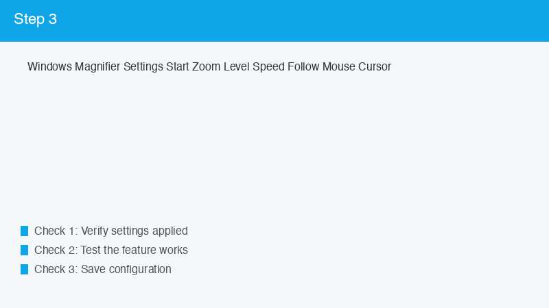 Windows Magnifier Settings Start Zoom Level Speed Follow Mouse Cursor