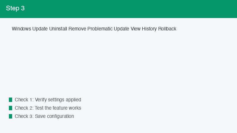 Windows Update Uninstall Remove Problematic Update View History Rollback