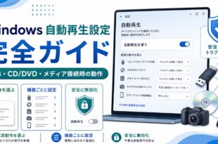 Windowsの自動再生設定でUSBやCD DVDやメディア接続時の動作を安全に選ぶ方法を整理した日本語アイキャッチ画像