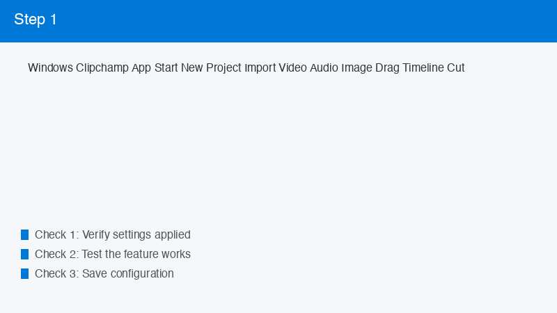 Windows Clipchamp App Start New Project Import Video Audio Image Drag Timeline C