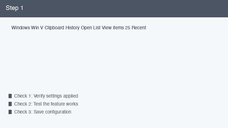 Windows Win V Clipboard History Open List View Items 25 Recent