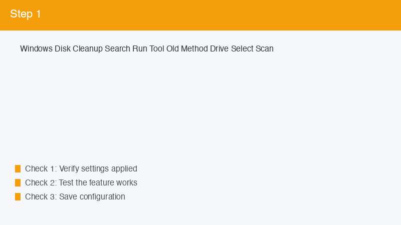 Windows Disk Cleanup Search Run Tool Old Method Drive Select Scan