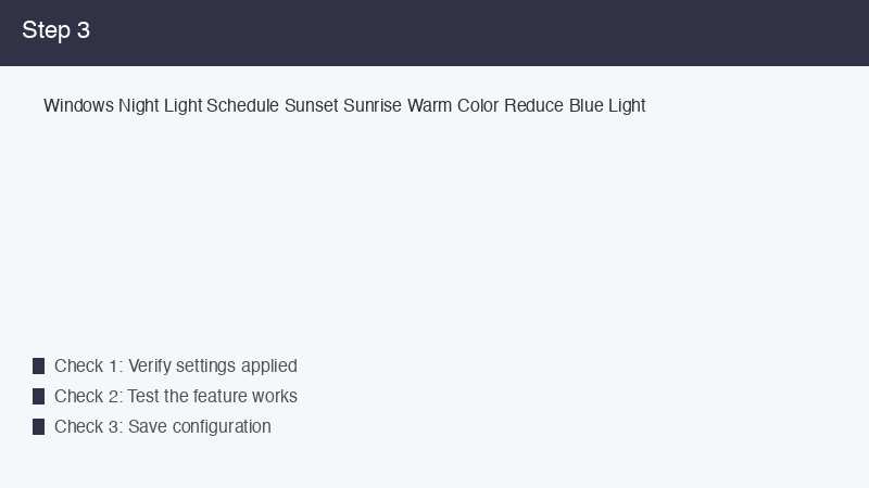 Windows Night Light Schedule Sunset Sunrise Warm Color Reduce Blue Light