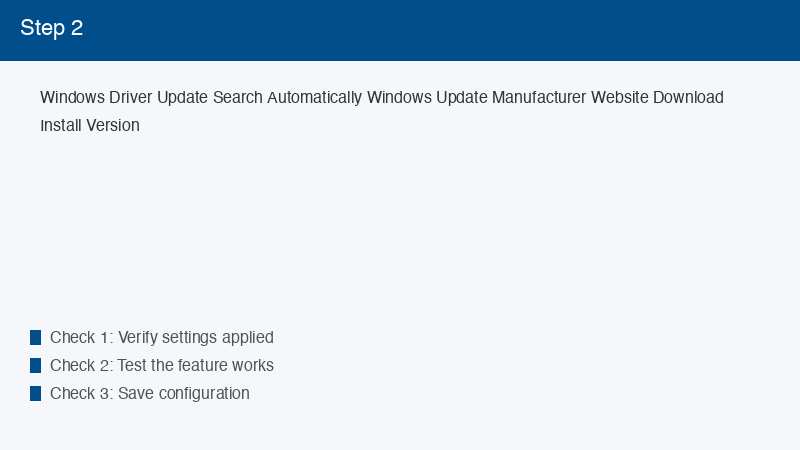 Windows Driver Update Search Automatically Windows Update Manufacturer Website D