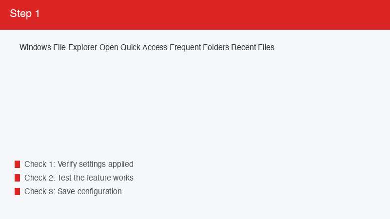 Windows File Explorer Open Quick Access Frequent Folders Recent Files