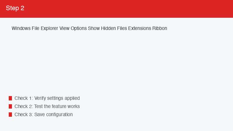 Windows File Explorer View Options Show Hidden Files Extensions Ribbon