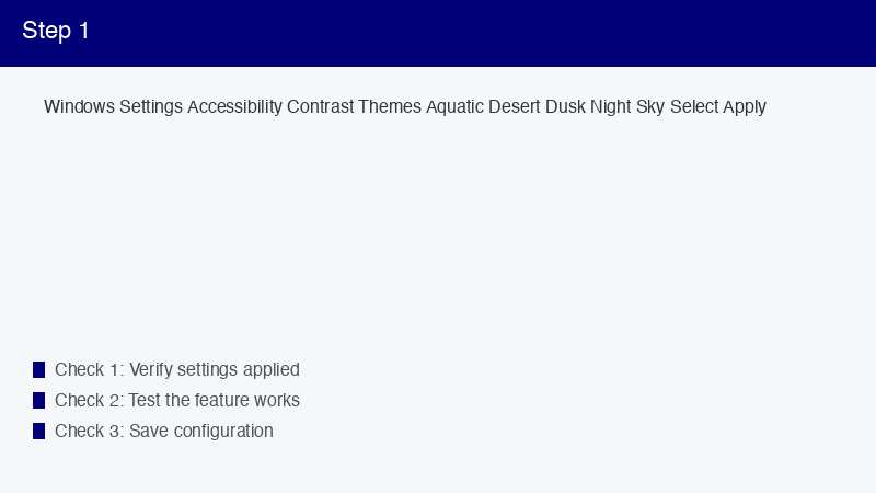 Windows Settings Accessibility Contrast Themes Aquatic Desert Dusk Night Sky Sel