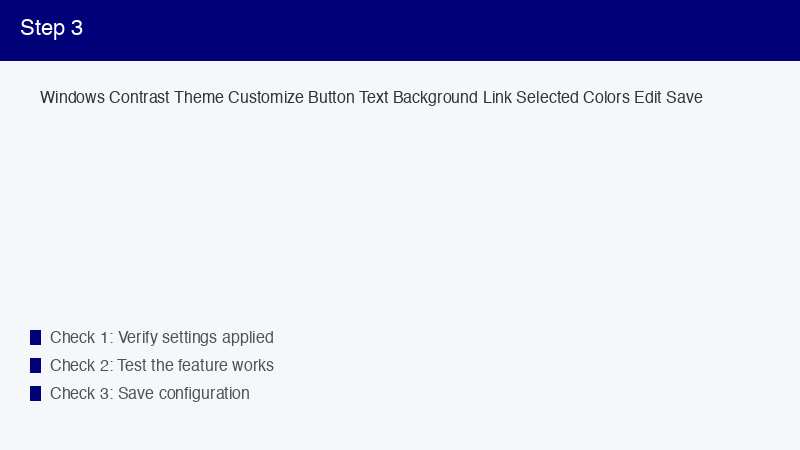 Windows Contrast Theme Customize Button Text Background Link Selected Colors Edi