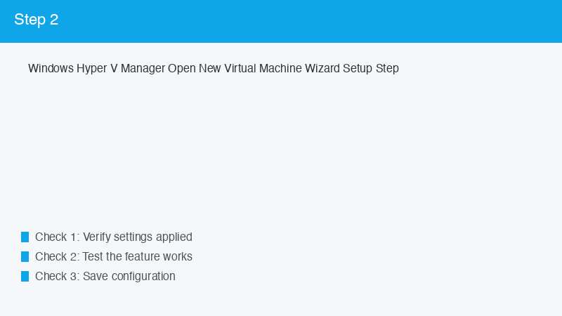 Windows Hyper V Manager Open New Virtual Machine Wizard Setup Step