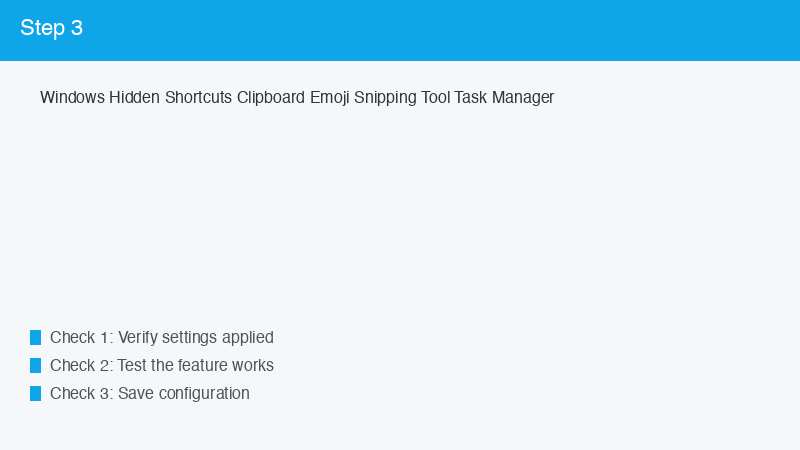 Windows Hidden Shortcuts Clipboard Emoji Snipping Tool Task Manager