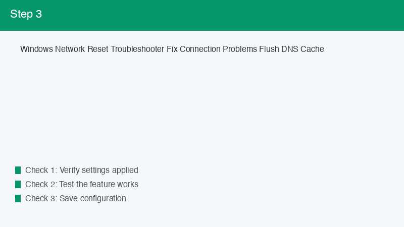 Windows Network Reset Troubleshooter Fix Connection Problems Flush DNS Cache