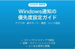 Windows通知の優先度設定の使い方完全ガイドアプリ別集中モード