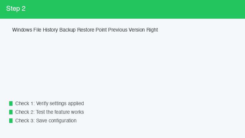 Windows File History Backup Restore Point Previous Version Right