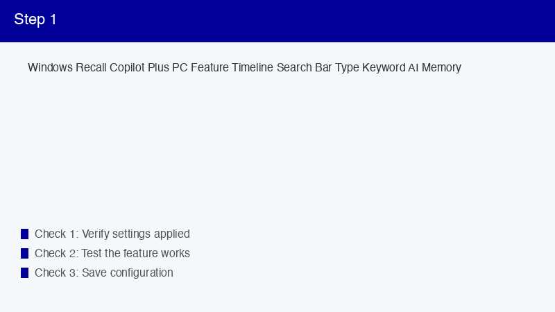 Windows Recall Copilot Plus PC Feature Timeline Search Bar Type Keyword AI Memor