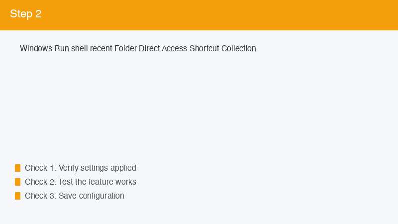 Windows Run shell recent Folder Direct Access Shortcut Collection