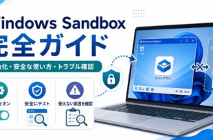 Windows Sandboxの有効化や安全な使い方や使えない原因確認を整理した日本語アイキャッチ画像
