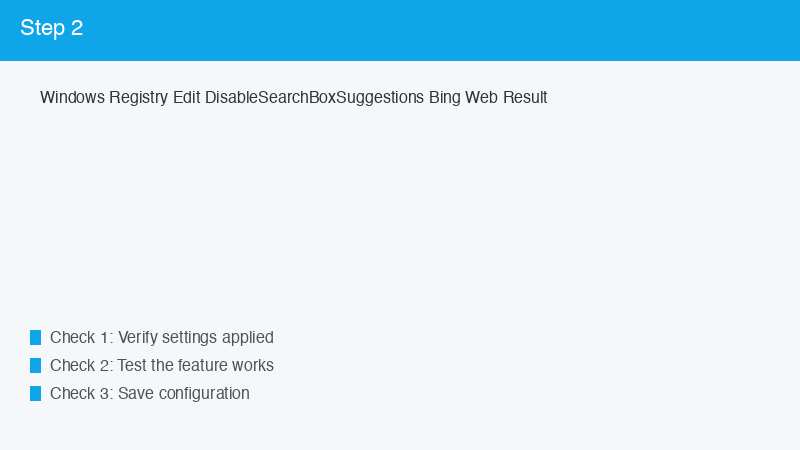 Windows Registry Edit DisableSearchBoxSuggestions Bing Web Result