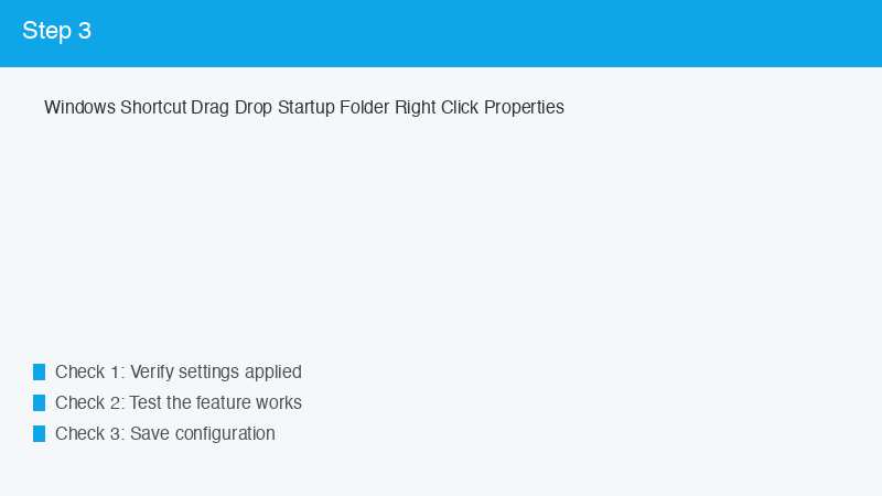 Windows Shortcut Drag Drop Startup Folder Right Click Properties