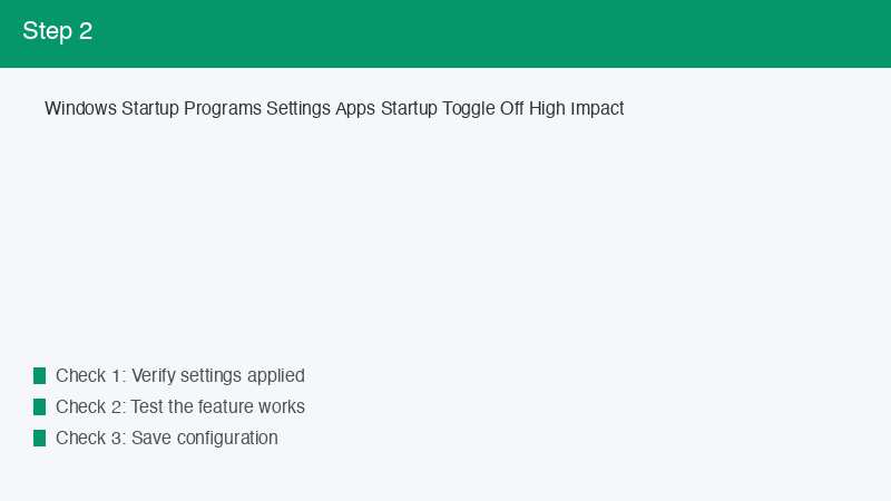 Windows Startup Programs Settings Apps Startup Toggle Off High Impact