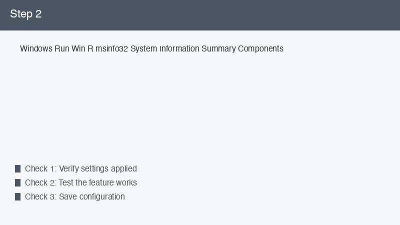 Windows Run Win R msinfo32 System Information Summary Components