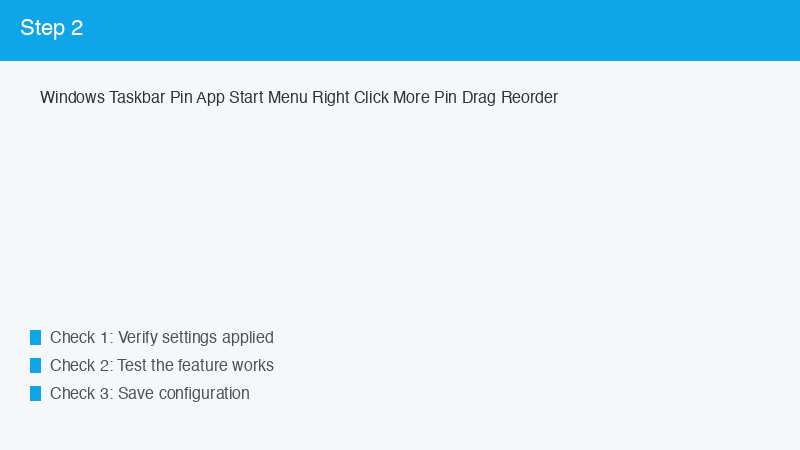 Windows Taskbar Pin App Start Menu Right Click More Pin Drag Reorder